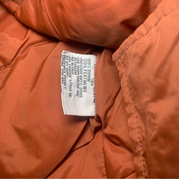 Vintage 1980s Orange Marty Mcfly Back to the Future Puffer Vest Zip Up - Picture 4 of 5